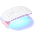 Mini UV LED Nail Lamp for Gel Nails - Pink, 6W, Fast Curing, Foldable & Portable