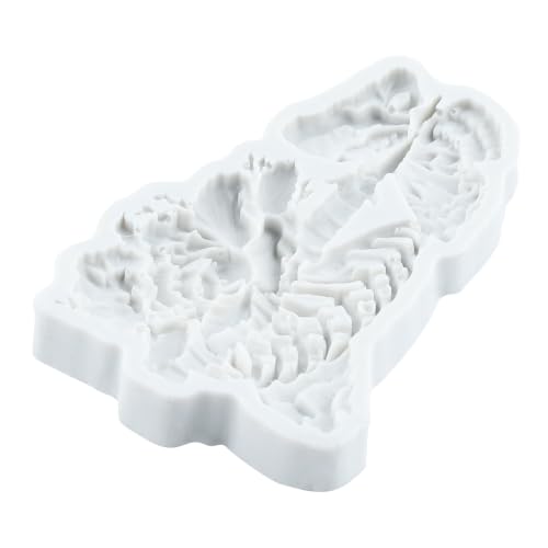 Halloween Skeleton Brain & Skull Silicone Mold Set of 4 - Food Grade, Reusable, For Cake Decorating & Crafts - Style B