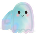 Halloween Ghost Paper Plates - Iridescent Disposable Party Tableware, 40 Pack