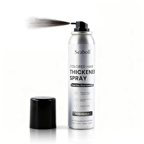Root Touch Up Hair Color Spray - Dark Brown 4oz for Natural Gray Coverage