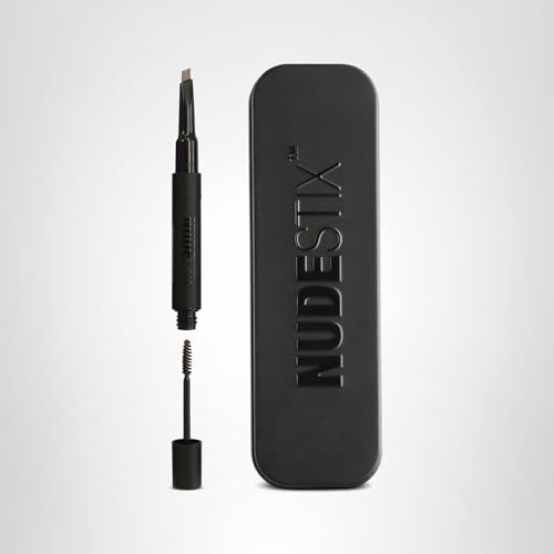 Nudestix Stylus Eyebrow Pencil & Gel – Dual-Ended Brow Definer with Precision Pencil & Clear Gel for Shaping, Filling & Setting | Dirty Blonde