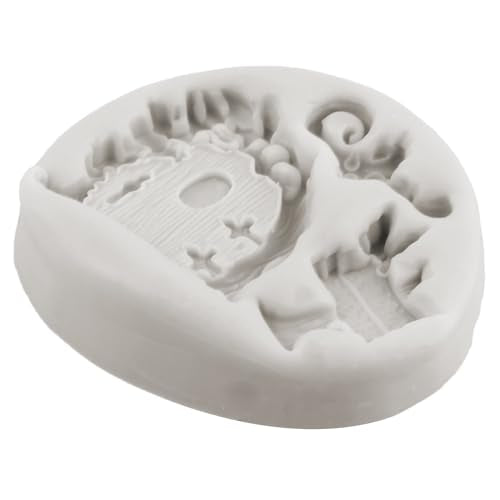 Garden Fairy Door Silicone Fondant Mold Set of 4 - Style D