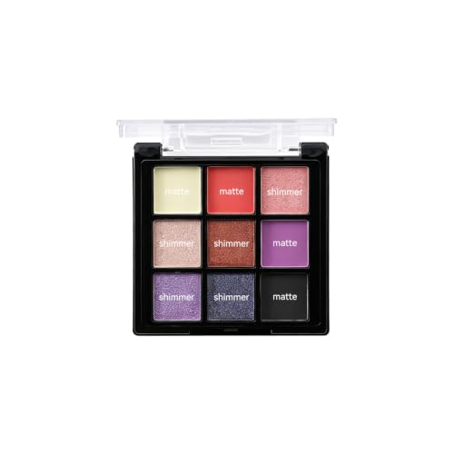 Eyeshadow Palette Makeup 9 Colors Matte & Glitter Bright Eye Shadow Set - Variation 1704-1#
