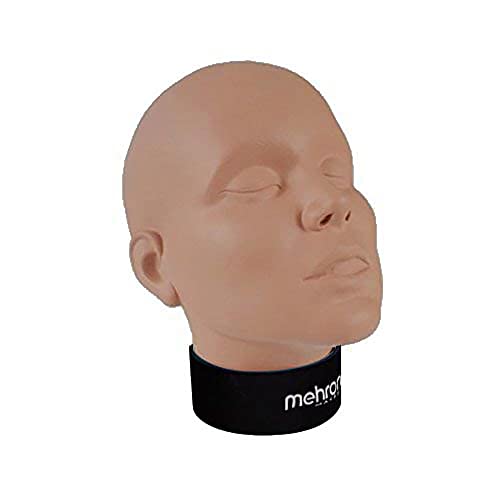 Beige Mehron Makeup Practice Head for Students - Professional Vinyl Mannequin