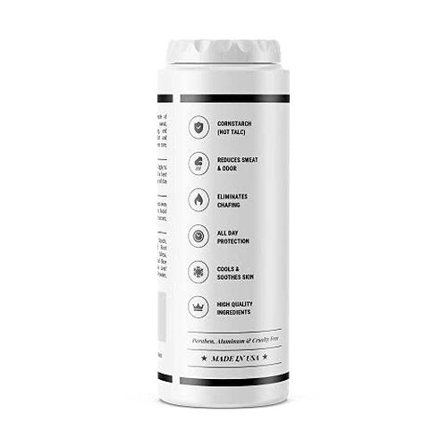 Pete & Pedro Body Powder - Talc-Free Deodorant for Men, Fresh Scent, 4.4 oz | Sweat Absorbing & Odor Blocking