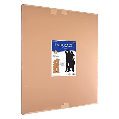 Life Size Paparazzi Stand-Up with Easel - Hollywood Photo Booth Prop for Events