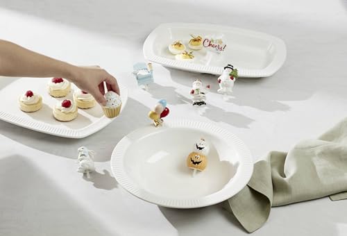 Assorted Seasonal Dinnerware Accessories Set - All Seasons, White, 4-Piece