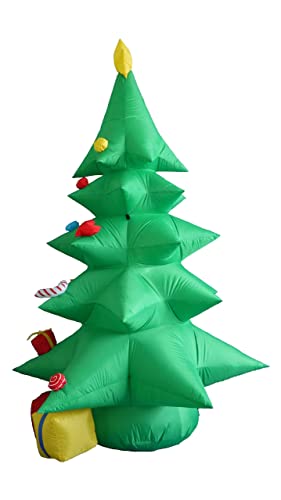 Christmas Inflatable Decorations Bundle - Santa, Reindeer, Tree, Lights