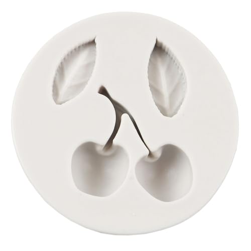 Cherry Silicone Mold with Cherry Leaves for Cake Decorating - Style K