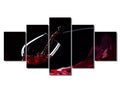 Red Wine Wall Art Canvas Print - 60''Wx32''H Modern Food Decor - Framed & Ready to Hang