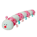 Long Plush Caterpillar Pillow - Green 43 Inch Kids & Adults Home Decor