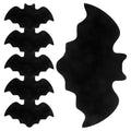 Halloween Felt Bat Placemat Set - Reusable Black Table Mats for Dining