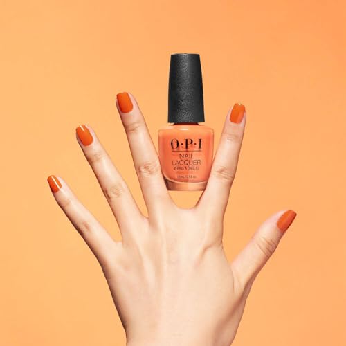 Nail Polish - Silicon Valley Girl Opaque Bright Orange - Long Lasting & Chip Resistant