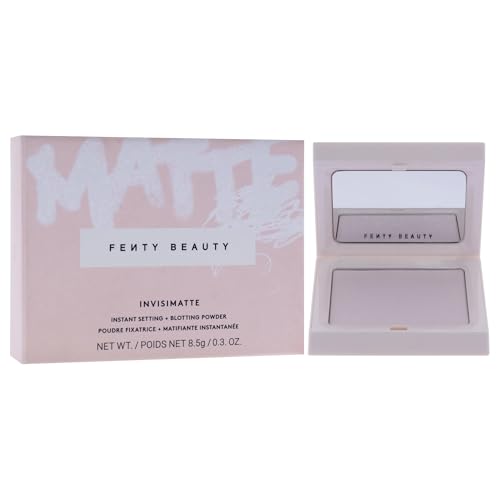 Invisimatte Instant Setting Powder with Blotting Effect - Universal Shade, 0.3 oz - Refillable Compact - Fenty Beauty