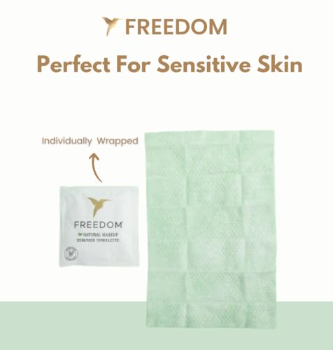15 Pack Unscented Natural Makeup Remover Wipes for Sensitive Skin - Eco-Friendly & Biodegradable - Travel Ready