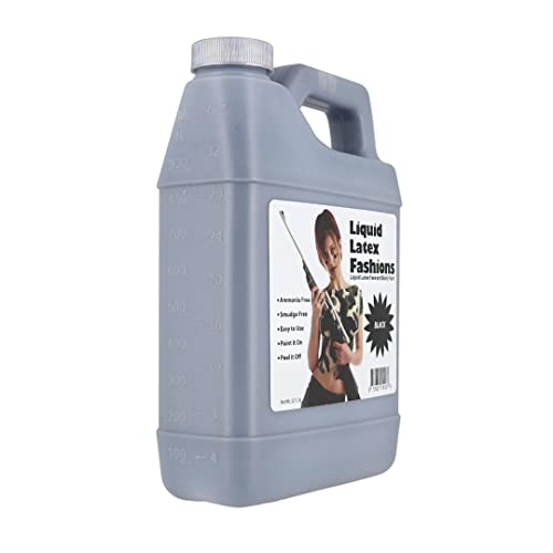 Liquid Latex Body Paint - Black, Ammonia-Free, Easy Removal for Cosplay & Makeup