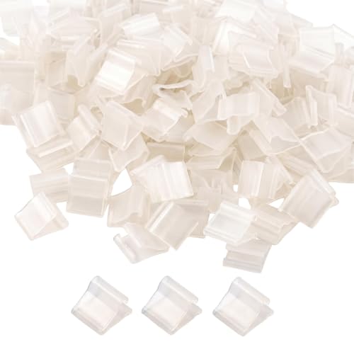 200 Transparent Plastic Balloon V-Shaped Clips for Balloon Decorations