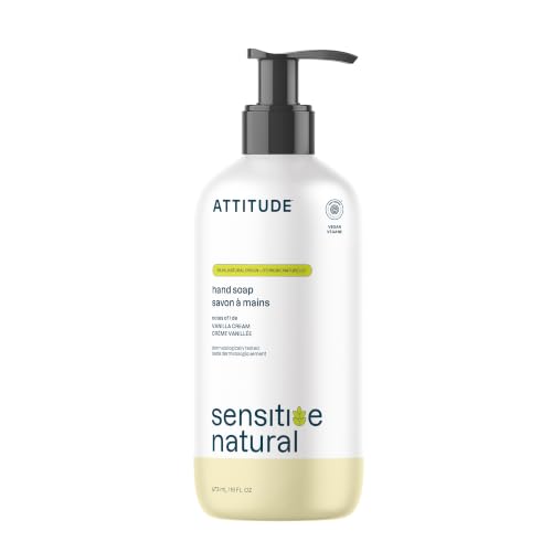 Gentle Hand Soap for Sensitive Skin - Vanilla Cream, 16 oz - Natural & Vegan