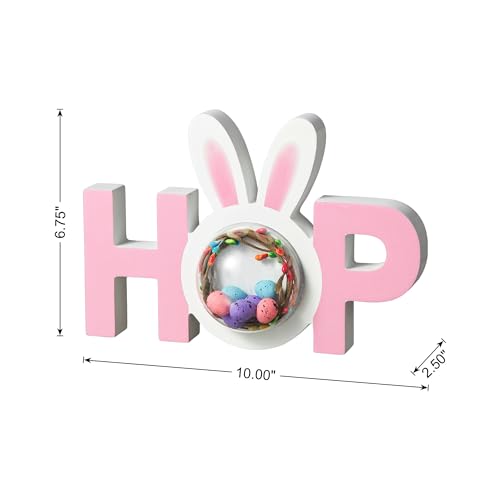 Easter Hop Wooden Bunny Sign - Spring Table Decor for Easter Party - Variation of THIS listing