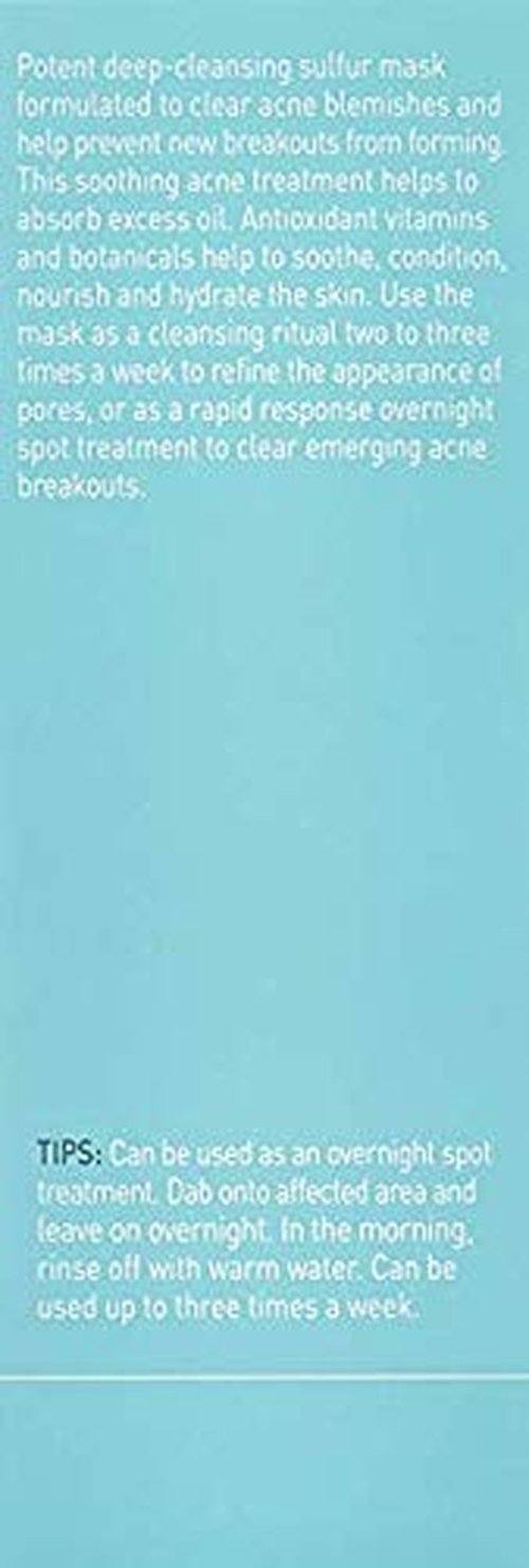Proactiv Skin Purifying Acne Face Mask and Acne Spot Treatment, Detoxifying Facial Mask with 6% Sulfur, 90 Day Supply, Cream, 3 Oz