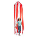 Carnival Tent Hanging Decoration - Red and White Party Decor, 7 Feet