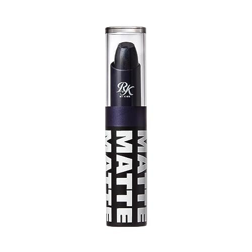 Lipstick Matte Finish Long-Lasting Highly Pigmented Full Coverage Lip Color - Black & Blue - Pack of 1
