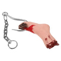 Halloween Hanging Bloody Body Parts Decor - Chained Feet Horror Prop
