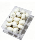 1.5 Inch White Foam Pumpkins - 36 Pack Artificial Fall Decor for Crafts & Centerpieces