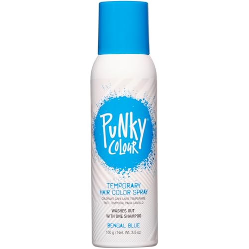 Temporary Hair Color Spray Bengal Blue - Vibrant, Washable, Travel Size