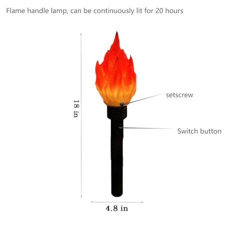 Realistic Clutch Torch Prop Light-Up Wand for Parties Camping and School Characters