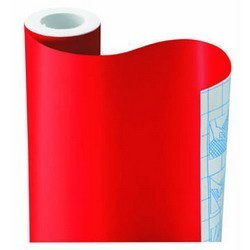 18W x 108L Red Self-Adhesive Vinyl Shelf Liner for Drawers & Shelves