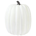 Large 19-Inch Oblong White Artificial Foam Pumpkin - Fall Decor