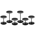 Black Candelabra Candle Holders Set - 2 Sets of 3 Sizes Modern Iron Halloween Decor - Variation of THIS listing