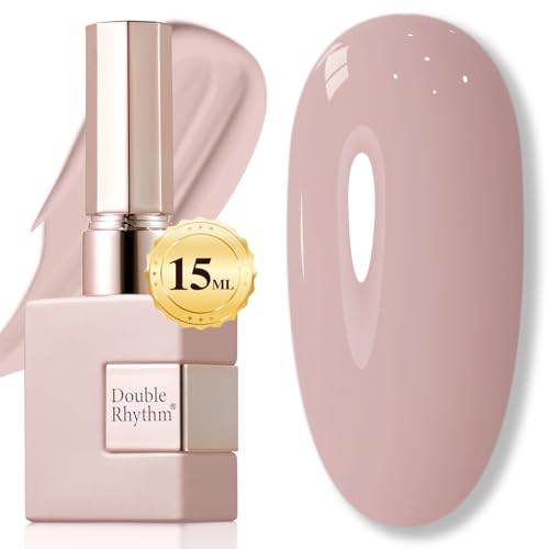 Double Rhythm Milky Khaki 15ML Gel Polish - Same Color, Soak Off Manicure