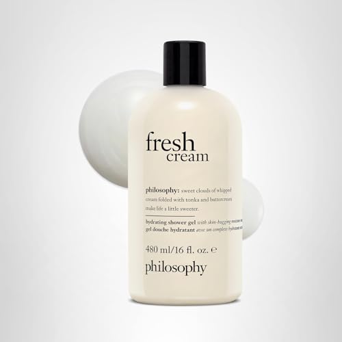 philosophy fresh cream shower gel - with notes of vanilla, heliotrope & tonka bean - 16 fl oz