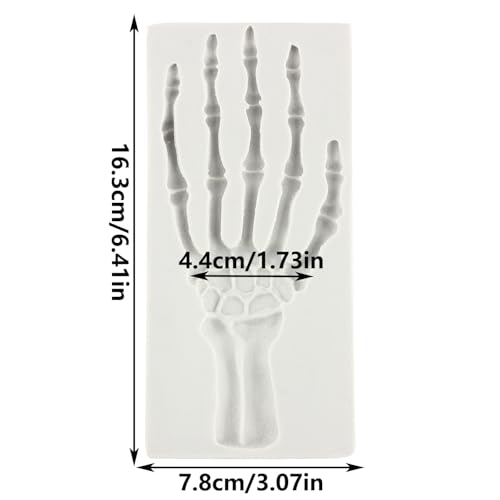 Skeleton Hand Silicone Mold for Cake Decorating Halloween Skeleton Style N