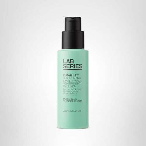 Lab Series Men's Clear LS Mattifying Lightweight Moisturizer with Salicylic Acid - Face Emulsion Suitable for Acne Prone Skin - Skin Care for Men - Dermatologist tested, 1.7 Fl Oz