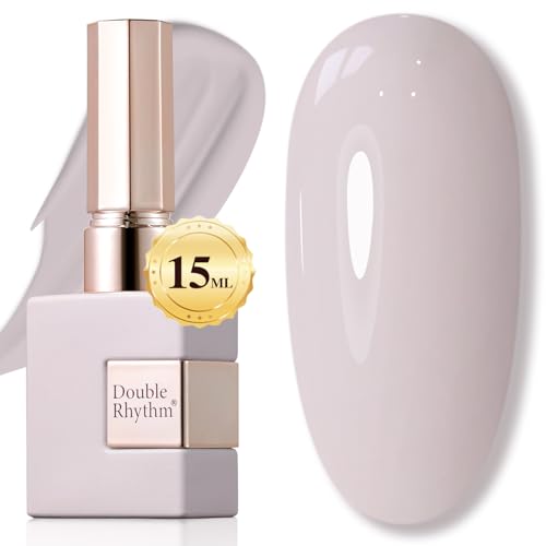 Gel Nail Polish 15ML Milky Gray - Same Color & Bottle, Soak Off, Salon & Home Use, Variation: Milky Beige