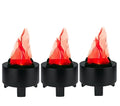 3 Pack 3D LED Fake Fire Flame Light Indoor Flame Effect Lamps for Christmas Halloween Party