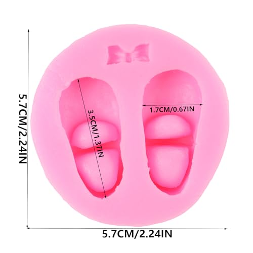 Baby Foot Print Silicone Mold Baby Shoes Fondant Cake Decorating - Style D
