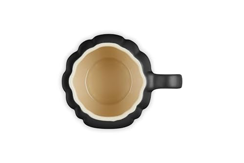 Le Creuset Stoneware Pumpkin Mug with Lid - 14 oz Licorice