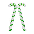 Inflatable Christmas Candy Cane Decorations - Green, 34.6 Inches, 2 Pack