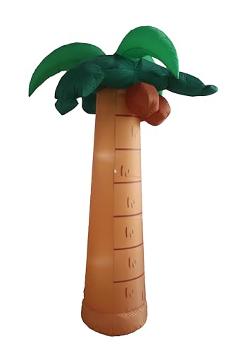 8 Foot Tall Inflatable Palm Tree with LED Lights for Parties and Outdoor Decor