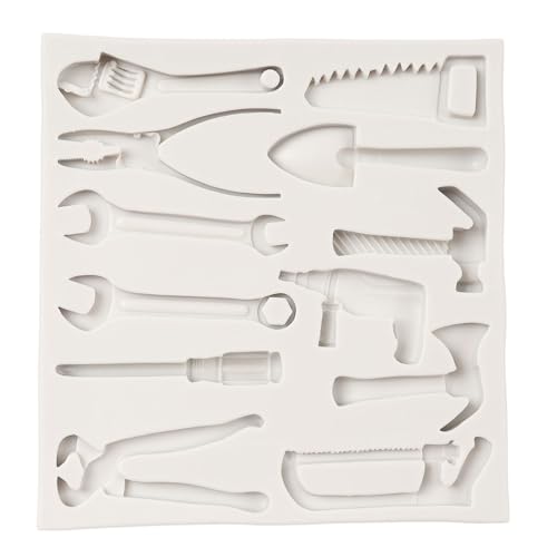 Construction Tools Silicone Fondant Mold Hand Tools Set - Style A