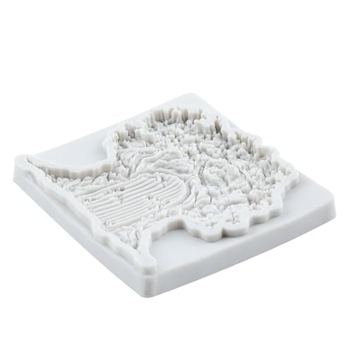 Fairy Garden Wooden Door Silicone Mold - Tree House Fondant & Chocolate Mold - Style D
