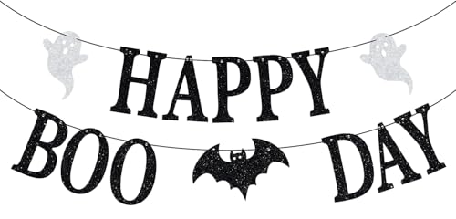 Halloween Birthday Banner - Spooky Baby Shower Party Decorations