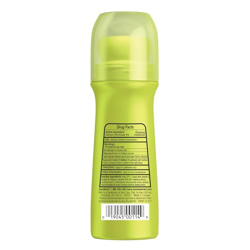 Ban Invisible Roll-on Antiperspirant Deodorant for Women and Men, 24-hour Underarm Odor & Sweat Protection, Regular Scent, 3.5 Oz, Pack of 4