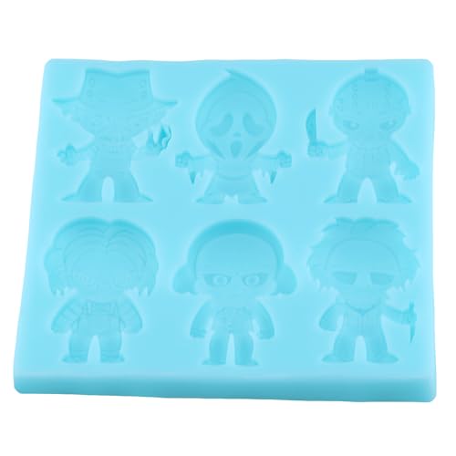 Halloween Cake Decoration Silicone Mold - Horror Cartoon Character, Style A