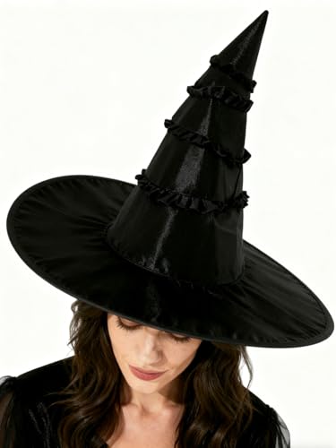 Halloween Witch Hat for Women - Cosplay Costume Accessory, Party Decor