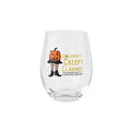 Mud Pie Halloween Pumpkin Wine Glass 16 oz Stemless Drinkware